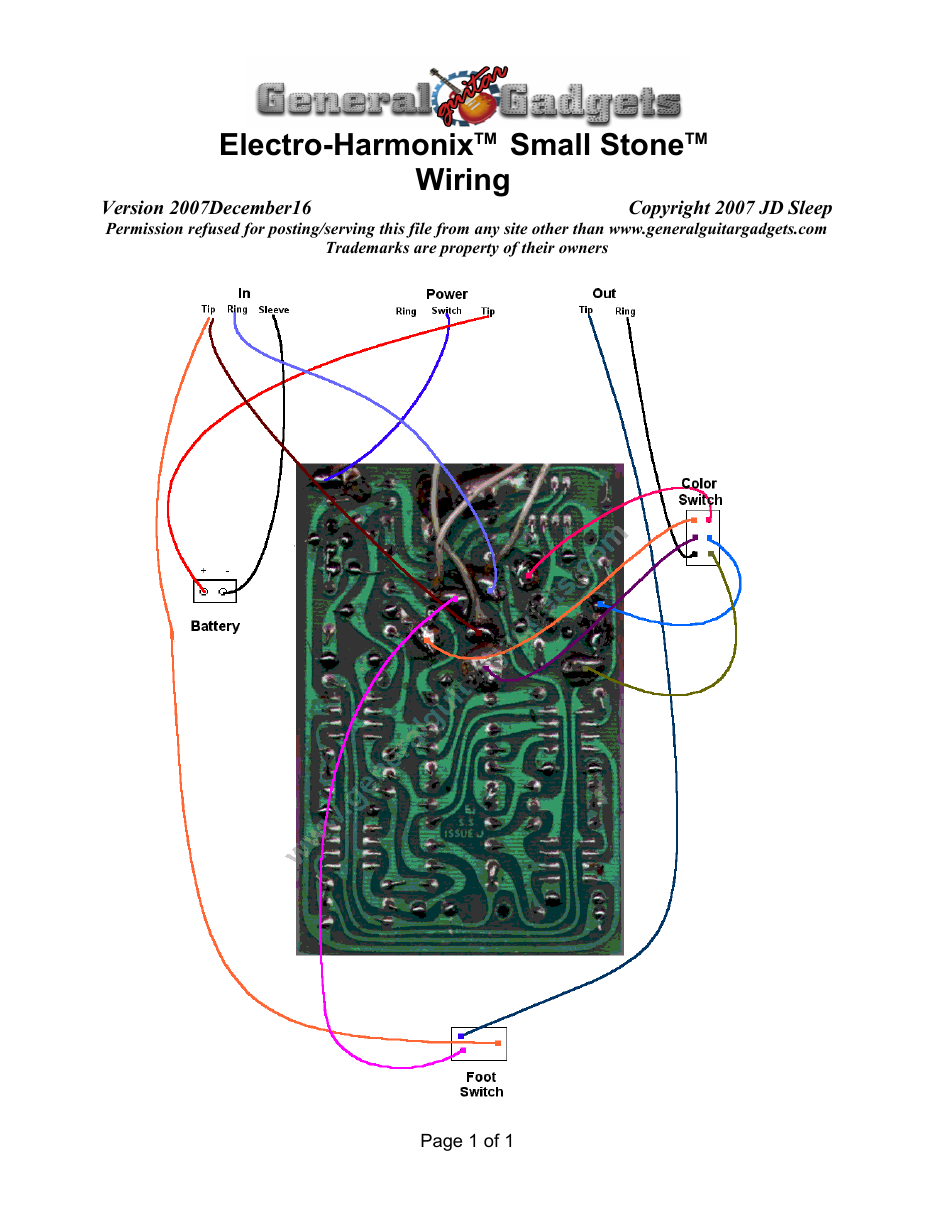 Small Stone Wiring Diagram
