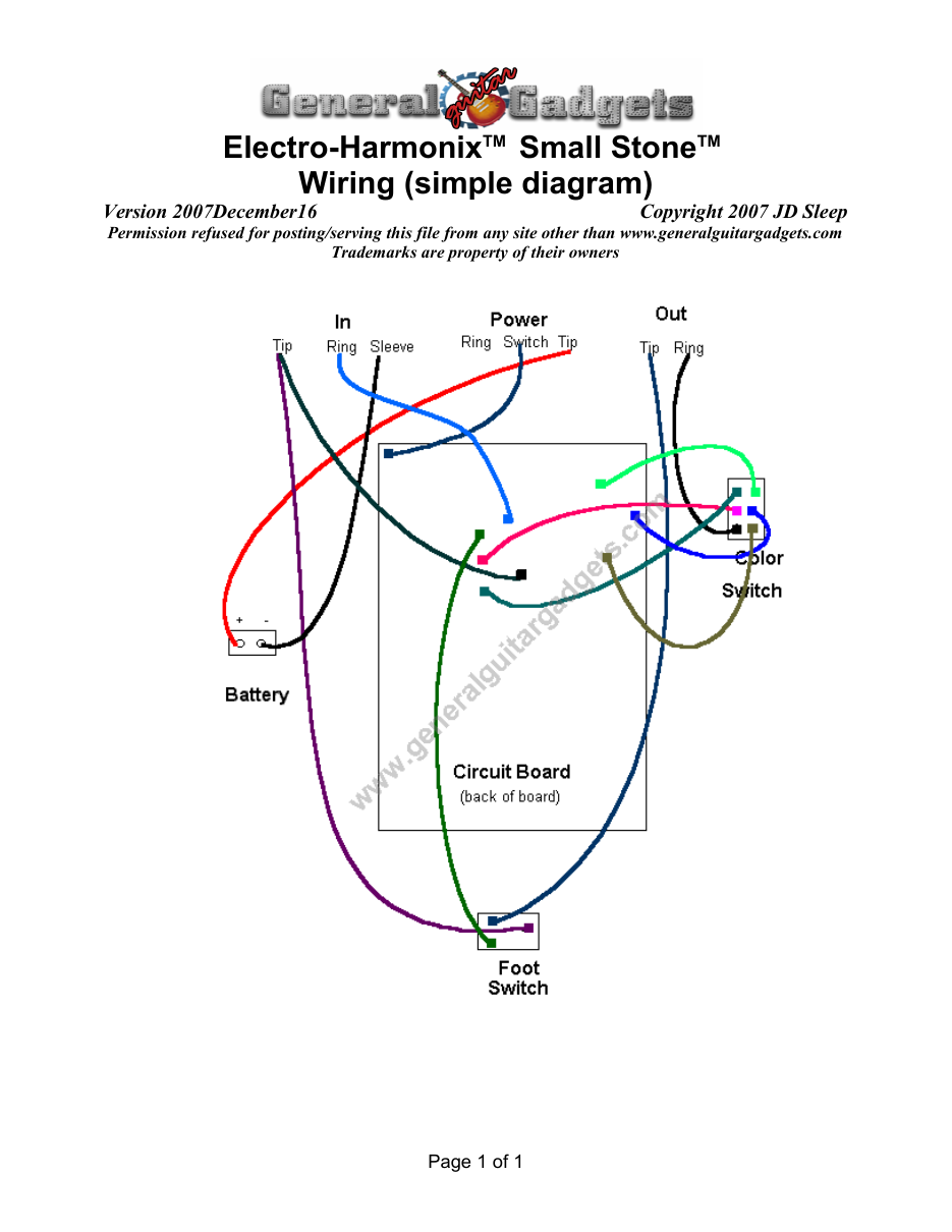 simple Small Stone Wiring Diagram